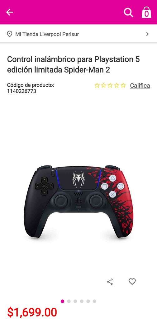 Control Inalámbrico Dualsense Spider-Man 2 - Playstation 5 - Spider-Man 2  Edition/Garantía en México : : Videojuegos