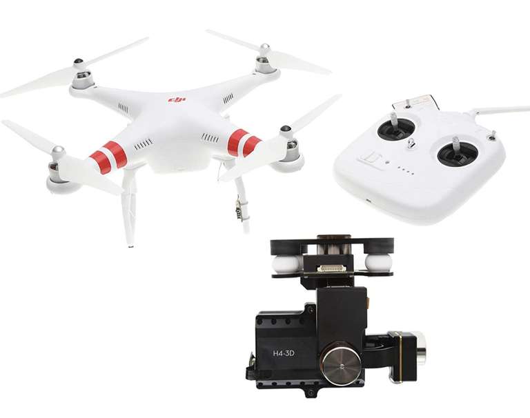 Soriana: Drone DJI Phantom 2 con Zenmuse H4-3D