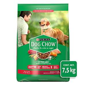 Amazon: Dog Chow Comida para Perros Adultos Medianos y Grandes con Extralife 7.5kg | Planea y Ahorra