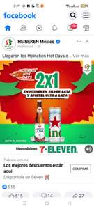7 Eleven: 2X1 en Cervezas Amstel Ultra y Heineken Silver