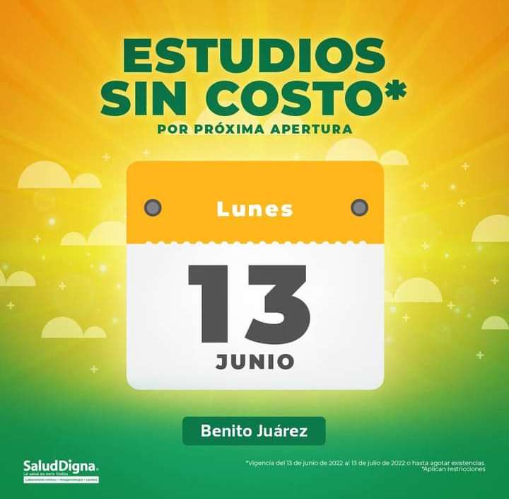Salud digna, estudios gratis por apertura (Alcaldía Benito Juárez, CDMX).