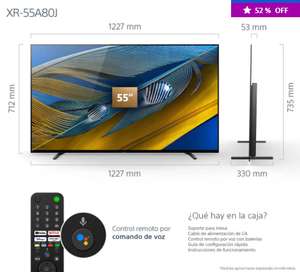 Sony Store A80J | BRAVIA XR | OLED | 4K Ultra HD | Alto rango dinámico (HDR) | Smart TV (Google TV)