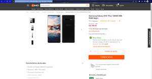 Linio: Samsung Galaxy S10+ Plus 128GB 8GB RAM Negro Pagando con paypal