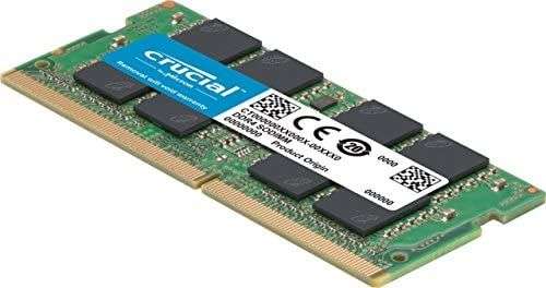 Amazon: Memoria ram crucial ‎8GB DDR4 -2400 SODIMM 1.2V CL17