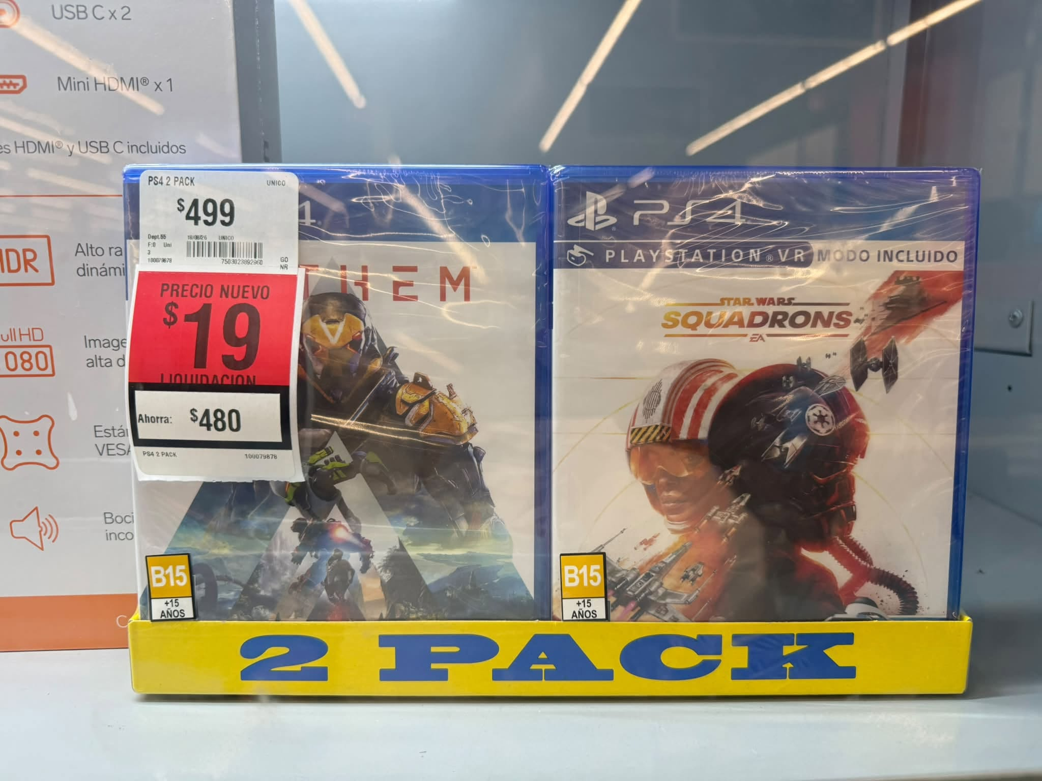 Walmart: Pack juegos de PS4 Anthem y Stars Wars Squadrons