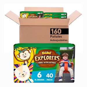 Amazon: Pañales kiddied etapa 6, 160 piezas