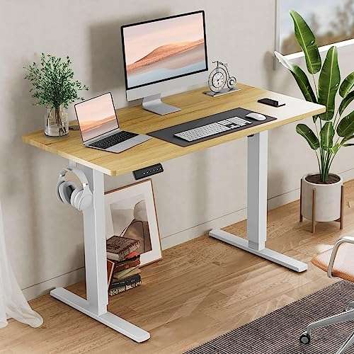 Amazon: SMUG escritorio ajustable eléctrico de 55 x 24 Pulgadas