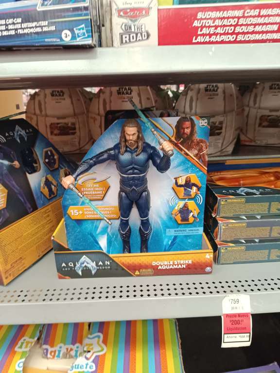 Walmart toreo: Varios juguetes en liquidación | Ejemplo: Juguete Aquaman