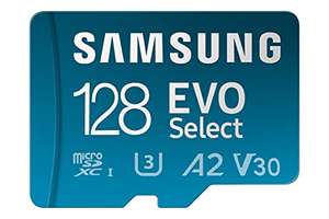 Amazon: Micro SD Samsung EVO Select 128GB Clase 10 u3 A2