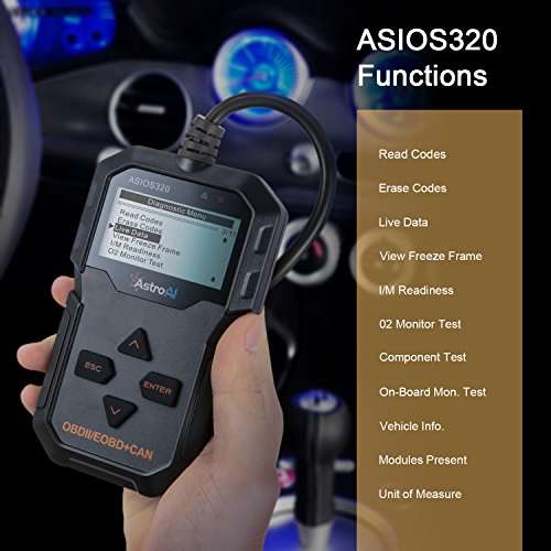 Amazon: AstroAI Escáner Automotriz OBD2 Professional, Lector de Códigos Universal, Herramienta de Diagnóstico con Pantalla Luz