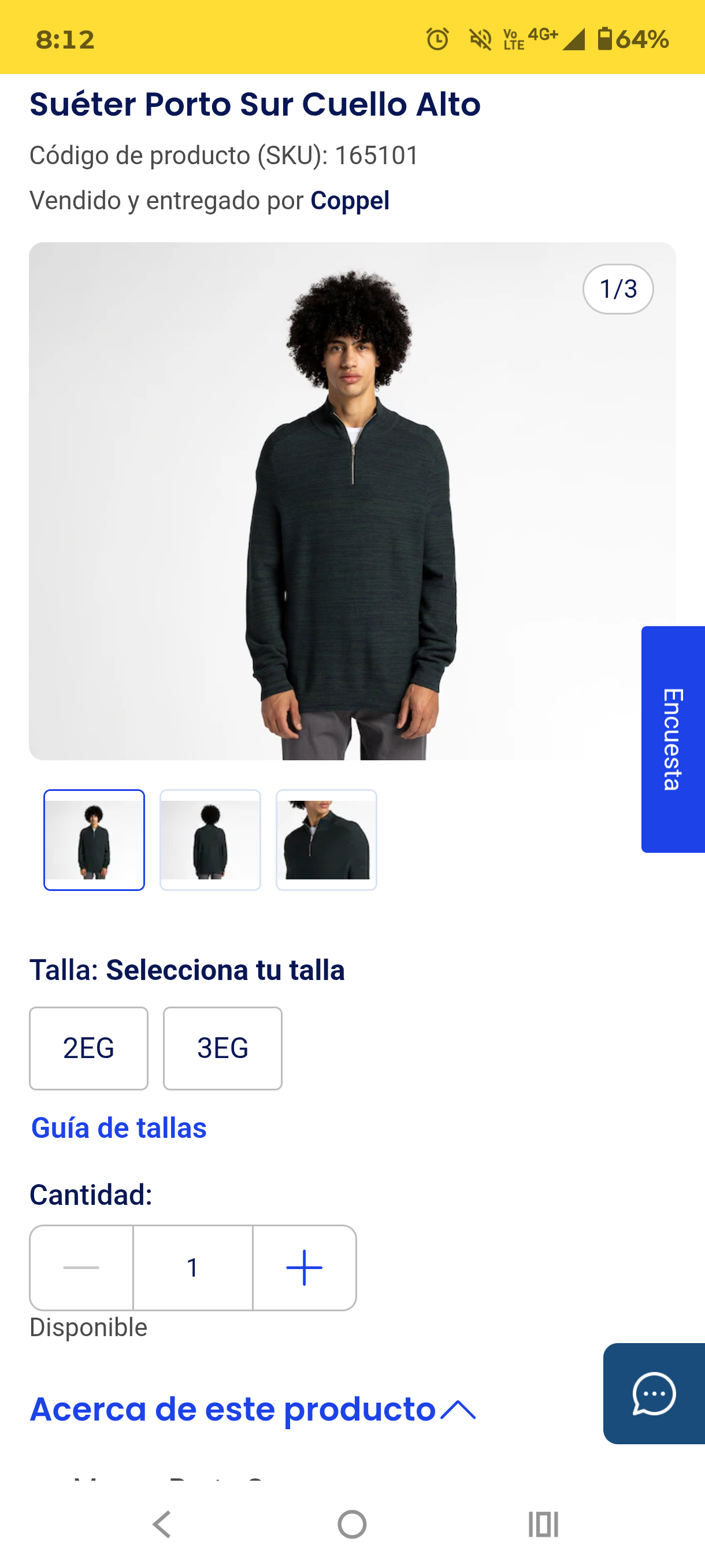 Coppel: Suéter porto sur