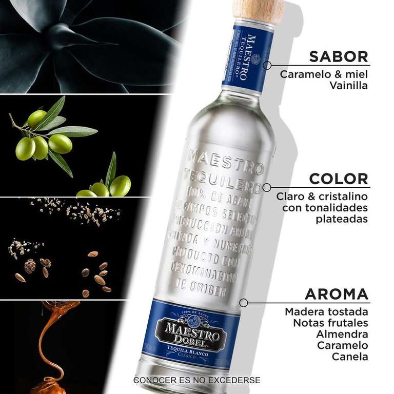 Soriana: Tequila Maestro Dobel Blanco 700 ml