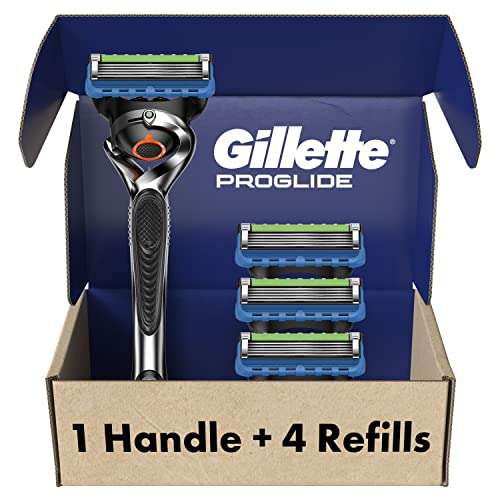 Amazon: Rastrillo Gillette Fusion Pro Glide con 4 navajas de afeitar (Oferta Relámpago)