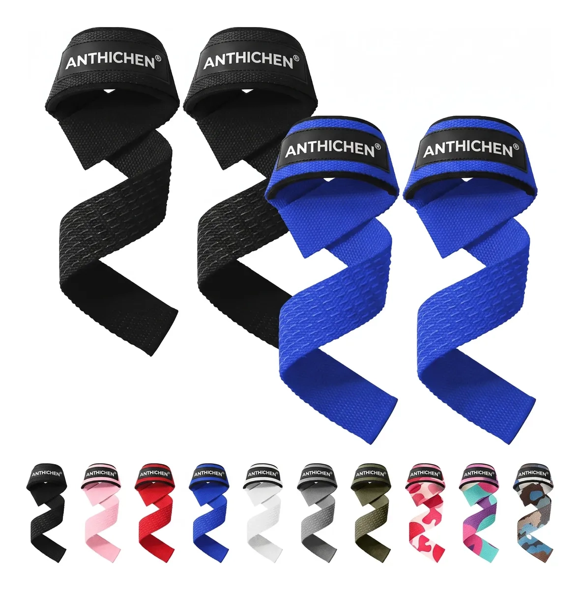 Mercado Libre: 2 Pares Straps Muñequera Gym Crossfit Pesas Lifting Fitness