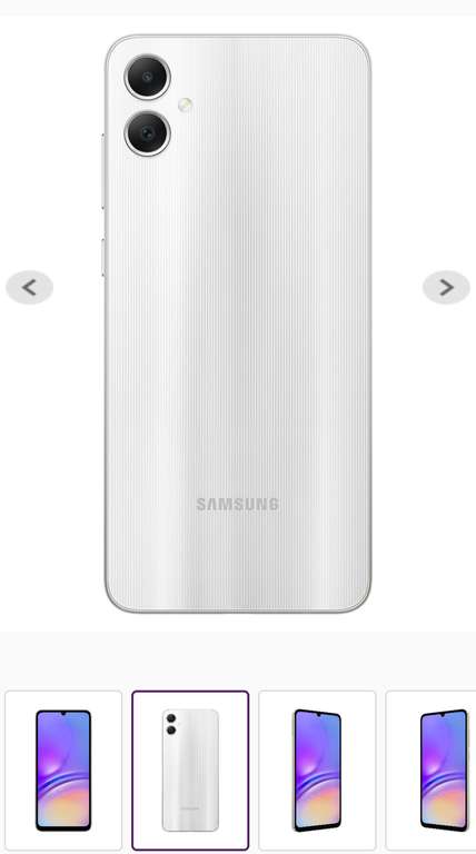 Suburbia: Samsung Galaxy A05 de 4/64 GB - Procesador Mediatek Helio G85 / Cámaras 50MP + 2MP / Android 13