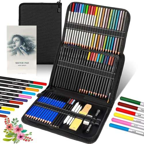 Amazon: COLOR PACK 72 lápices de colores y 24 juegos de bocetos