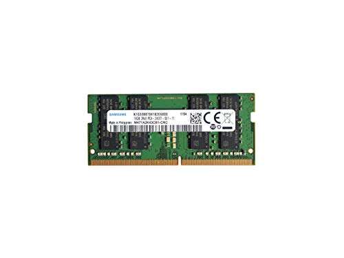 Amazon: Memoria RAM Samsung 16GB DDR4 PC4-19200, 2400MHz, 260 PIN SODIMM, CL 17, 1.2V, ram memory module, M471A2K43CB1-CRC