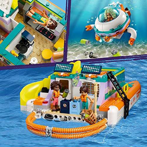 Amazon: LEGO Friends: Barco de Rescate Maritimo (717 Piezas)