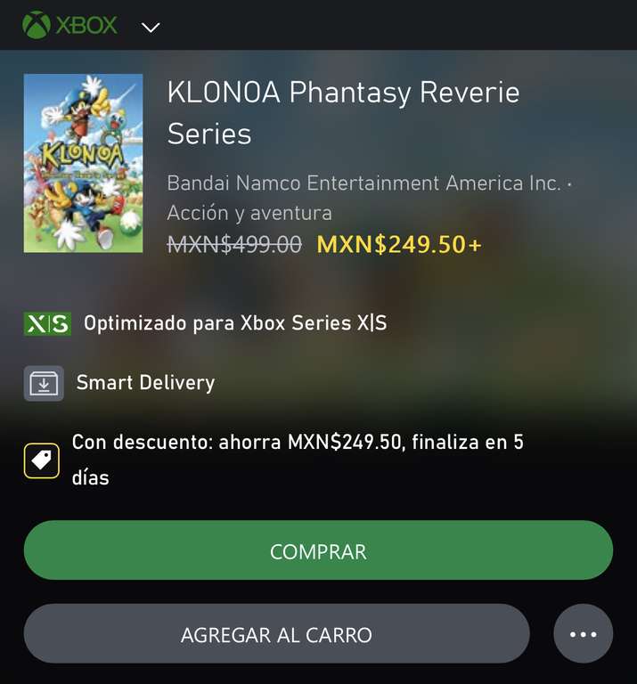 Microsoft store MX! KLONOA PHANTASY REVERIE SERIES