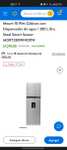 Walmart: Refrigerador Automático Midea Top Mount 10 Pies Cúbicos con Dispensador de agua / 280 L Bru Steel Smart Sensor MDRT280WINDXW