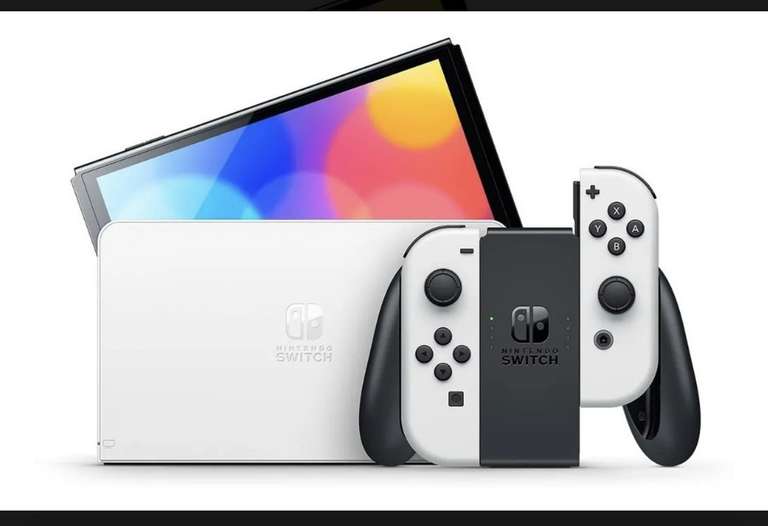 Mercado Libre: Nintendo switch oled blanco 64gb pagando con HSBC