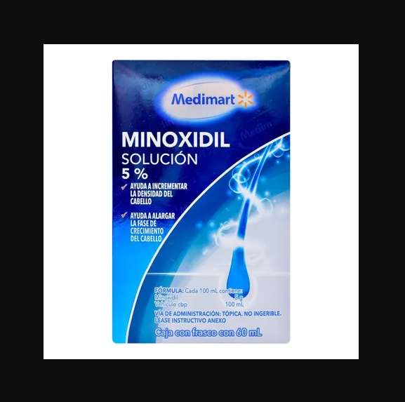 Bodega Aurrera: Minoxidil Medimart solución 5% 60 ml $140