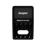 Amazon: Cargador de pilas Energizer. $280 es un buen precio. Incluye dos baterías