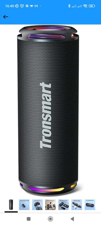 Amazon: Tronsmart Bocina Bluetooth T7 Lite