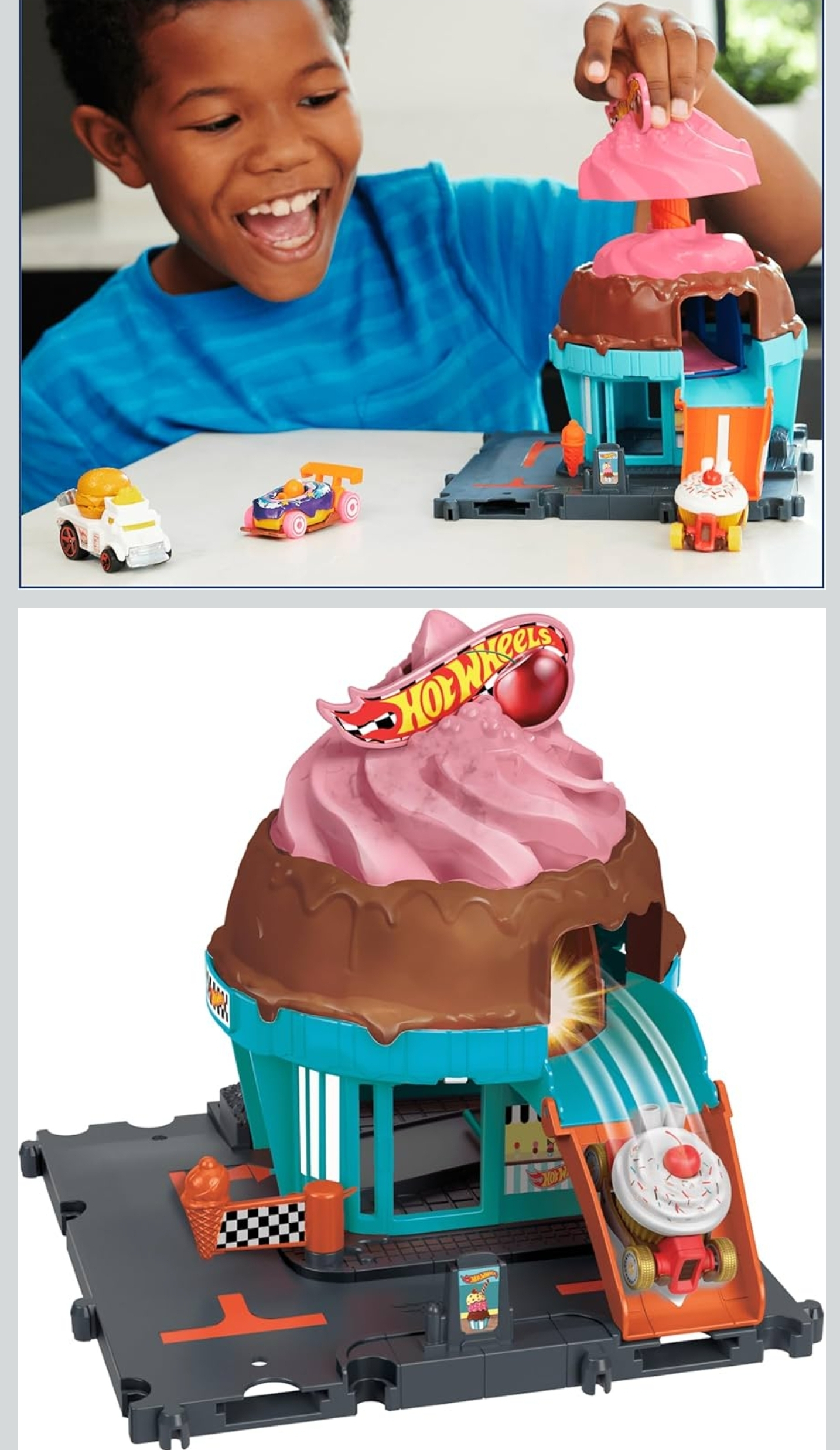 Amazon: Hot Wheels City Pista de Juguete Heladería para niños de 3 años en adelante