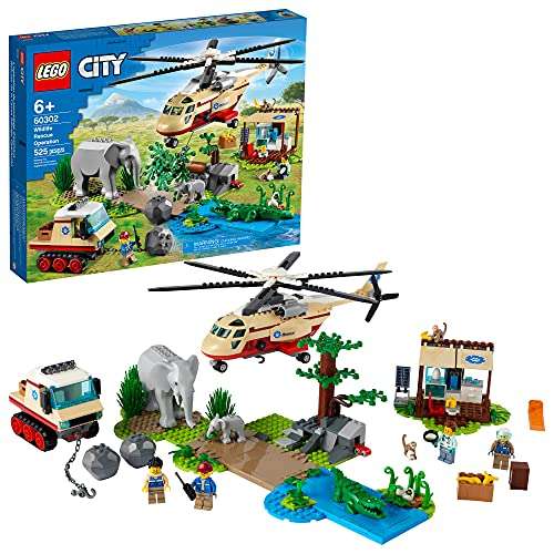 Amazon, LEGO City 60302 Rescate de la Fauna Salvaje: Operación (525 Piezas)