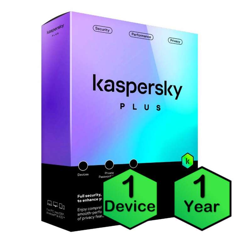 Kaspersky Antivirus + VPN. 1 año