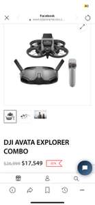 DJI: Dron Avata Explorer combo