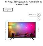 Walmart: TV Philips 40 Pulgadas Roku Full HD LED