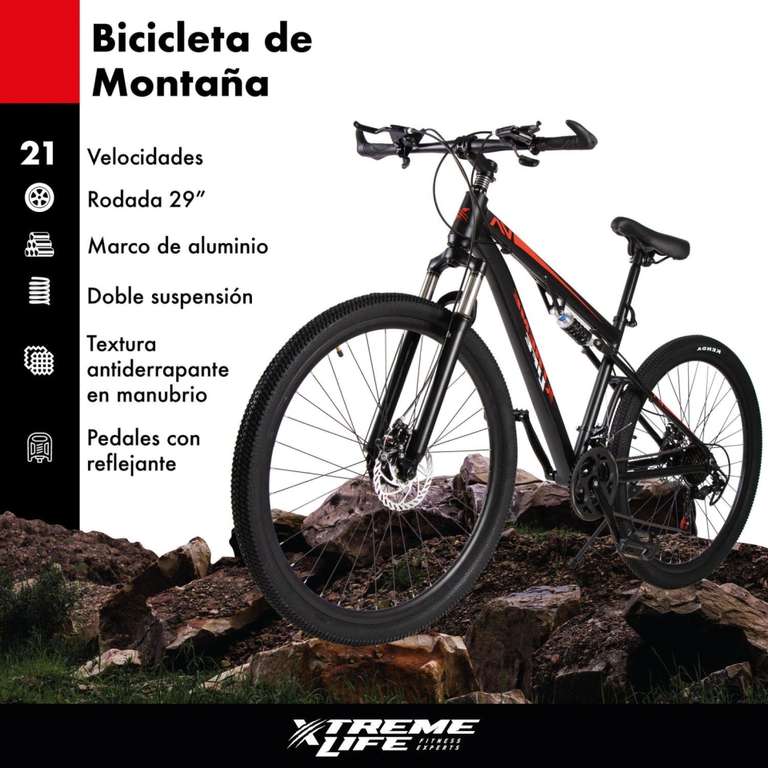 Bodega Aurrera: Bicicleta R29 21V Aluminio Shimano Doble Suspensión (Leer descripción)