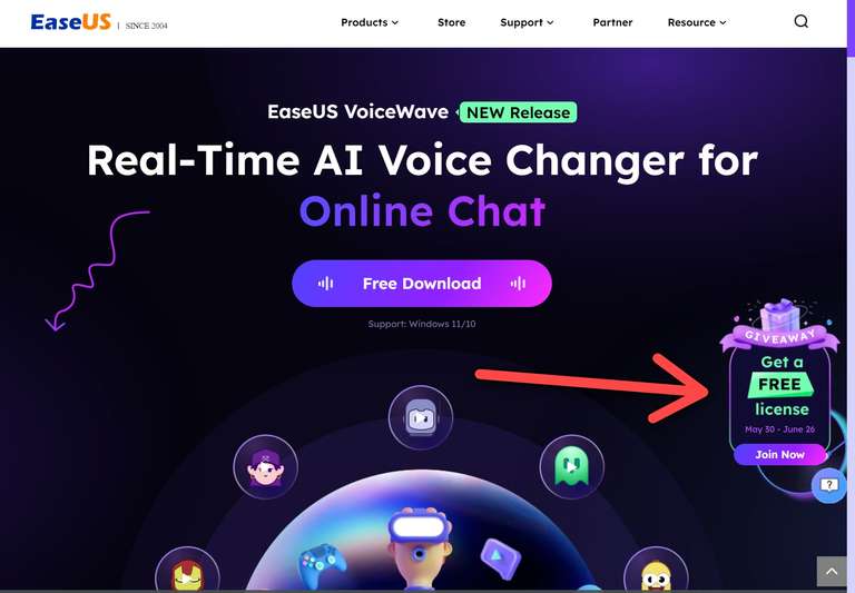 EaseUS: VoiceWave Cambia tu voz en tiempo real para pc.. Zoom Google Meet Whatsapp Desktop y +