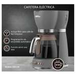 Elektra: Cafetera de goteo 10 tazas, Filtro permanente, Digital, "Función servir una taza", Jarra vidrio