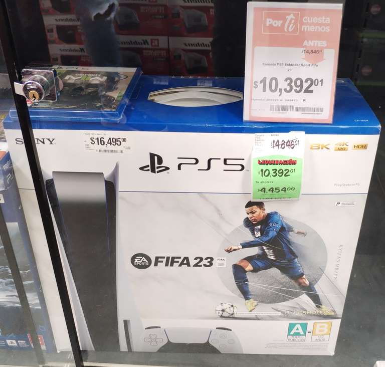PS5 Estándar CON FIFA 23 en Chedraui