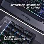 Amazon: HyperX Alloy MKW100 - Teclado Mecánico RGB, a Prueba de Polvo, Marco de Aluminio Cepillado, reposamuñecas Desmontable