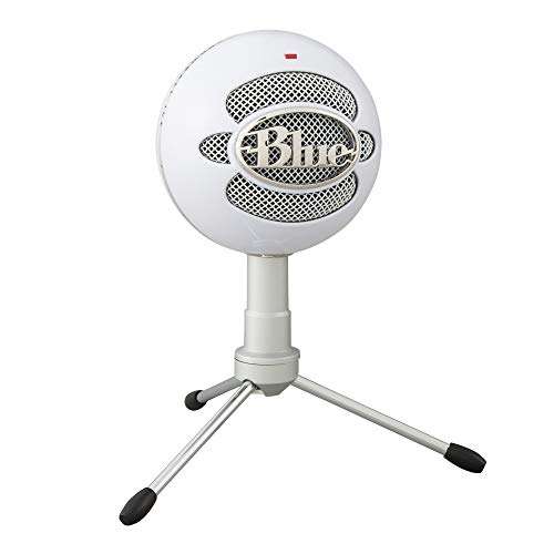 Amazon Blue Snowball iCE Micrófono de Condensador USB para Grabación, Streaming, Podcasts, Gaming, PC, Mac, Cápsula Condensador Cardioide