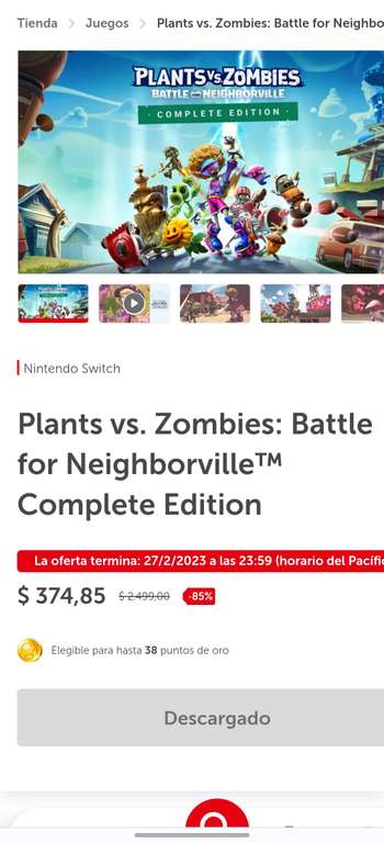 Nintendo eShop: Plants vs. Zombies: Battle for Neighborville Complete Edition