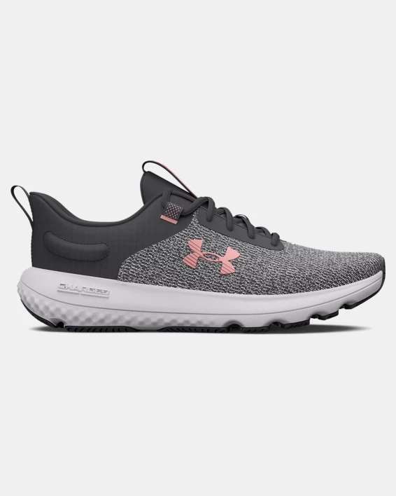 Tenis para correr UA Charged Revitalize para mujer Talla US 5 - MX 2 Color Jet Gray / Pink Fizz-100