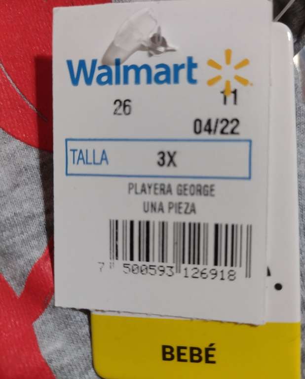$5.01 Playera George para niños Walmart