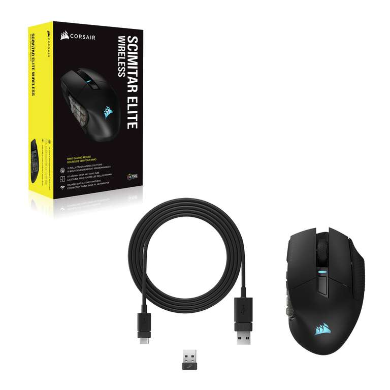 Amazon: Corsair Scimitar Elite RGB Mouse inalámbrico