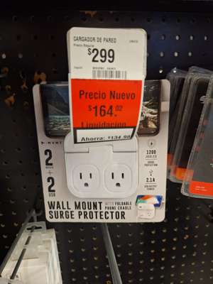 Walmart Cargador de pared con protector de picos