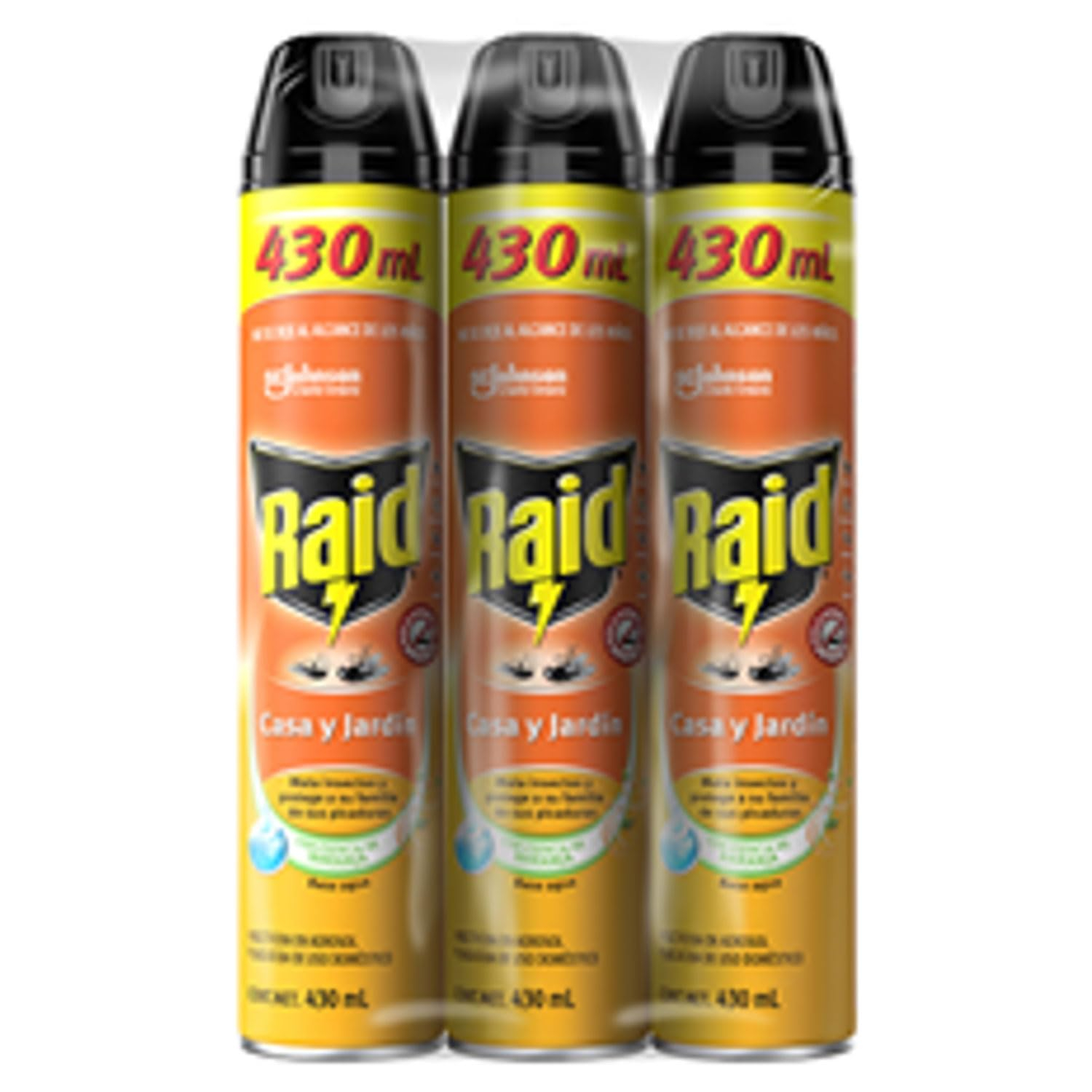 AMAZON: Raid Casa y Jardín Insecticida Aerosol Mosquitos e Insectos 3x430 ml (Planea y Ahorra)