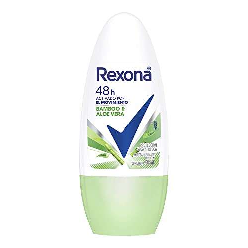 Amazon: Rexona Bamboo Desodorante Antitranspirante para Mujer en Roll On 50 ml. (Con planea y ahorra)