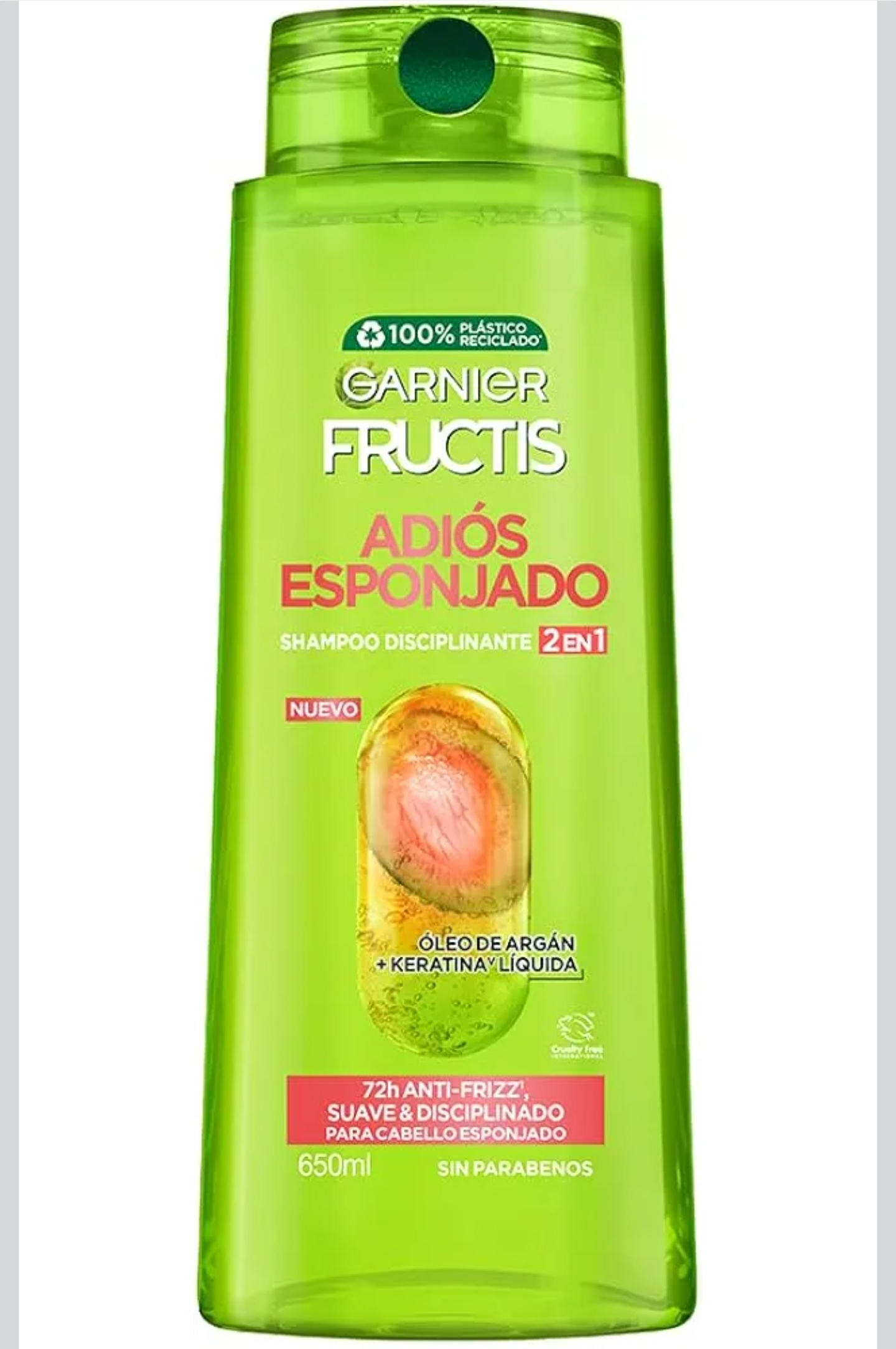 Amazon: Garnier Fructis Adiós Esponjado Shampoo Antifrizz 2en1 650 ml