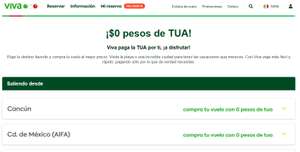 Vivaaerobus: Vuelos nacionales con $0 de TUA (Saliendo desde Cancún, AIFA, Toluca)
