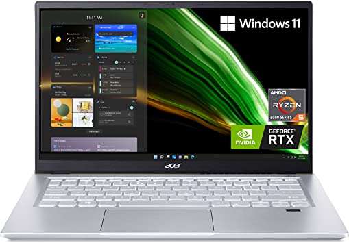 Amazon: Acer Swift 14" Ryzen 5 5600U | NVIDIA RTX 3050 | 8GB LPDDR4X | 512GB NVMe SSD