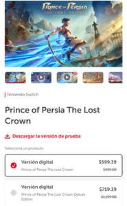 Nintendo eshop - Prince of Persia The Lost Crown (Digital edition)